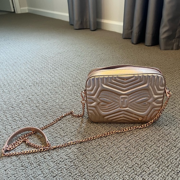 Ted Baker Quilted Crossbody Bag - Taupe - Picture 1 of 15